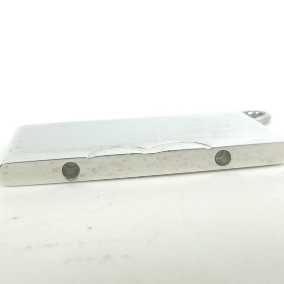 HERMES Pendant top Silver half infinity - Picture 3 of 5